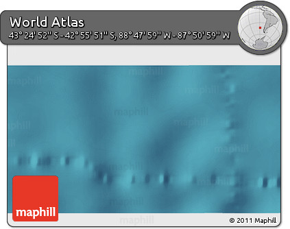 Satellite 3D Map of the Area around 43° 10' 22" S, 88° 19' 29" W