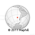 Outline Map of the Area around 43° 10' 22" S, 89° 10' 30" W, rectangular outline