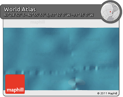 Satellite 3D Map of the Area around 43° 10' 22" S, 91° 43' 29" W