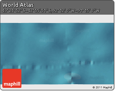Satellite 3D Map of the Area around 43° 10' 22" S, 91° 43' 29" W
