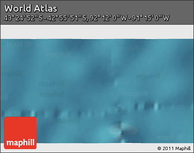 Satellite 3D Map of the Area around 43° 10' 22" S, 91° 43' 29" W