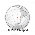 Outline Map of the Area around 43° 10' 22" S, 91° 43' 29" W, rectangular outline