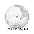 Outline Map of the Area around 43° 10' 22" S, 99° 22' 30" W, rectangular outline