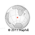 Outline Map of the Area around 43° 10' 22" S, 9° 25' 30" E, rectangular outline