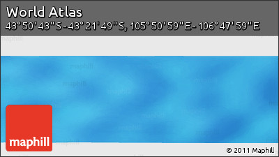 Physical Panoramic Map of the Area around 43° 36' 16" S, 106° 19' 29" E