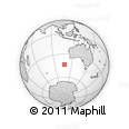 Outline Map of the Area around 43° 36' 16" S, 107° 10' 30" E, rectangular outline