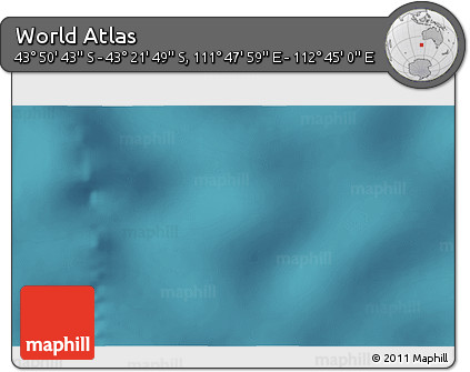 Satellite 3D Map of the Area around 43° 36' 16" S, 112° 16' 30" E