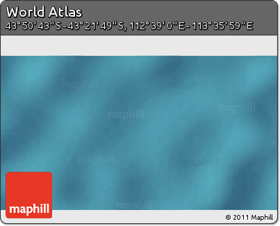 Satellite 3D Map of the Area around 43° 36' 16" S, 113° 7' 30" E