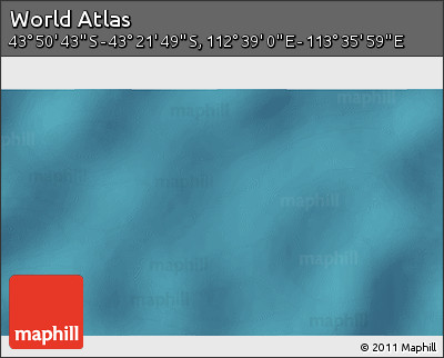 Satellite 3D Map of the Area around 43° 36' 16" S, 113° 7' 30" E