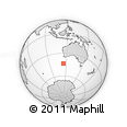 Outline Map of the Area around 43° 36' 16" S, 114° 49' 29" E, rectangular outline