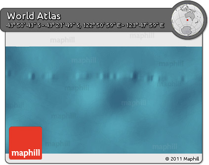 Satellite 3D Map of the Area around 43° 36' 16" S, 123° 19' 29" E