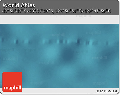 Satellite 3D Map of the Area around 43° 36' 16" S, 123° 19' 29" E