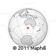 Outline Map of the Area around 43° 36' 16" S, 125° 1' 30" E, rectangular outline