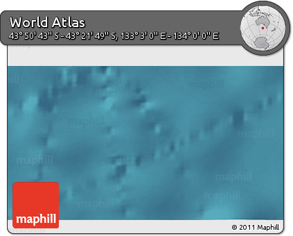 Satellite 3D Map of the Area around 43° 36' 16" S, 133° 31' 30" E
