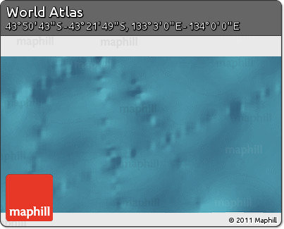 Satellite 3D Map of the Area around 43° 36' 16" S, 133° 31' 30" E