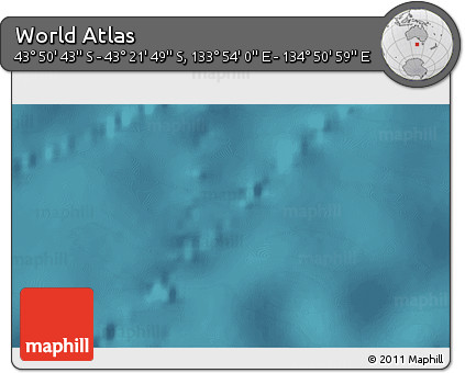 Satellite 3D Map of the Area around 43° 36' 16" S, 134° 22' 30" E