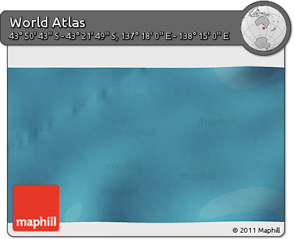 Satellite 3D Map of the Area around 43° 36' 16" S, 137° 46' 30" E