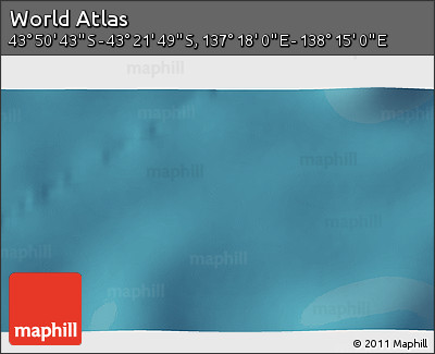 Satellite 3D Map of the Area around 43° 36' 16" S, 137° 46' 30" E
