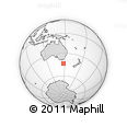Outline Map of the Area around 43° 36' 16" S, 147° 58' 29" E, rectangular outline