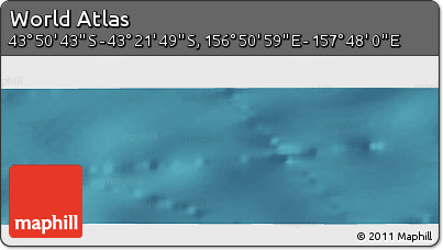Satellite Panoramic Map of the Area around 43° 36' 16" S, 157° 19' 29" E