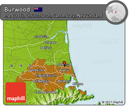 Physical Map of Burwood