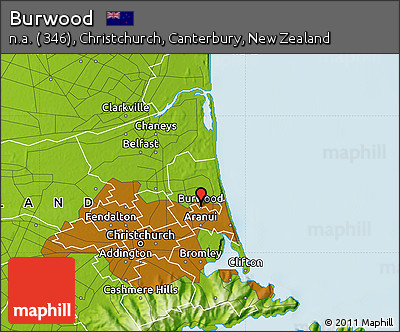 Physical Map of Burwood