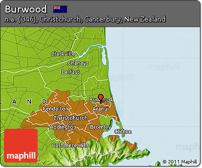 Physical Map of Burwood