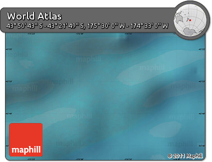 Satellite Map of the Area around 43° 36' 16" S, 175° 1' 30" W