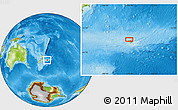 Physical Location Map of the area around 43° 36' 16" S, 176° 43' 29" W