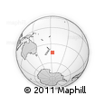 Outline Map of the Area around 43° 36' 16" S, 176° 43' 29" W, rectangular outline