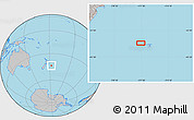 Gray Location Map of the area around 43° 36' 16" S, 177° 34' 29" W