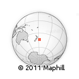 Outline Map of the Area around 43° 36' 16" S, 177° 34' 29" W, rectangular outline