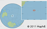 Savanna Style Location Map of the area around 43° 36' 16" S, 178° 25' 30" W
