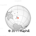 Outline Map of the Area around 43° 36' 16" S, 178° 25' 30" W, rectangular outline