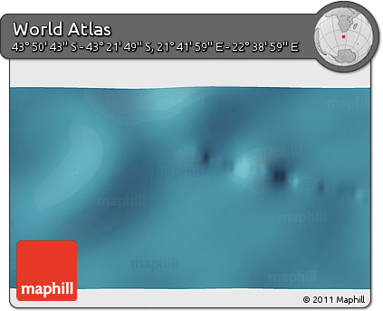 Satellite 3D Map of the Area around 43° 36' 16" S, 22° 10' 29" E