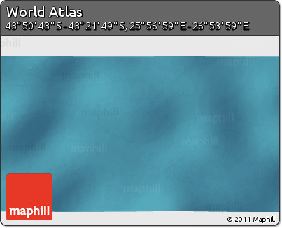Satellite 3D Map of the Area around 43° 36' 16" S, 26° 25' 29" E