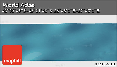 Satellite Panoramic Map of the Area around 43° 36' 16" S, 27° 16' 29" E