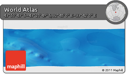 Political Panoramic Map of the Area around 43° 36' 16" S, 33° 13' 30" E