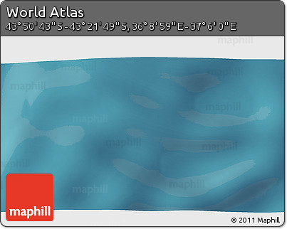 Satellite 3D Map of the Area around 43° 36' 16" S, 36° 37' 30" E