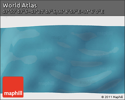 Satellite 3D Map of the Area around 43° 36' 16" S, 36° 37' 30" E