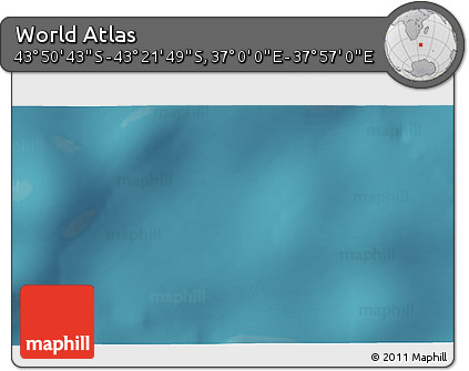 Satellite 3D Map of the Area around 43° 36' 16" S, 37° 28' 30" E