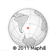 Outline Map of the Area around 43° 36' 16" S, 37° 19' 30" W, rectangular outline