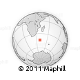 Outline Map of the Area around 43° 36' 16" S, 40° 1' 29" E, rectangular outline