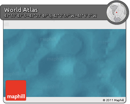 Satellite 3D Map of the Area around 43° 36' 16" S, 41° 34' 30" W