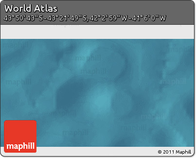 Satellite 3D Map of the Area around 43° 36' 16" S, 41° 34' 30" W