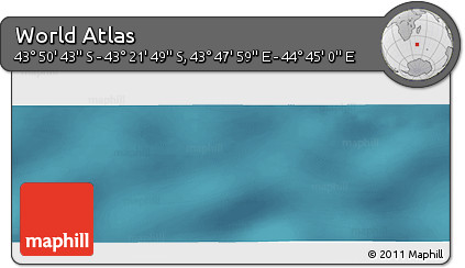 Satellite Panoramic Map of the Area around 43° 36' 16" S, 44° 16' 29" E