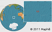 Satellite Location Map of the area around 43° 36' 16" S, 94° 25' 30" E