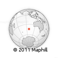 Outline Map of the Area around 43° 36' 16" S, 98° 40' 30" E, rectangular outline