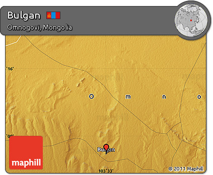 Physical Map of Bulgan
