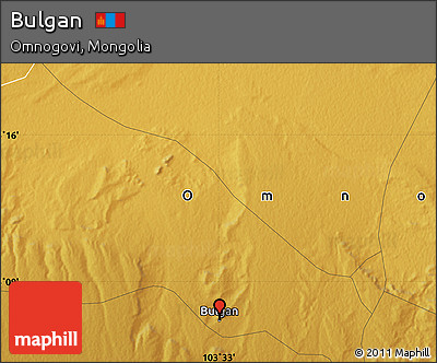 Physical Map of Bulgan